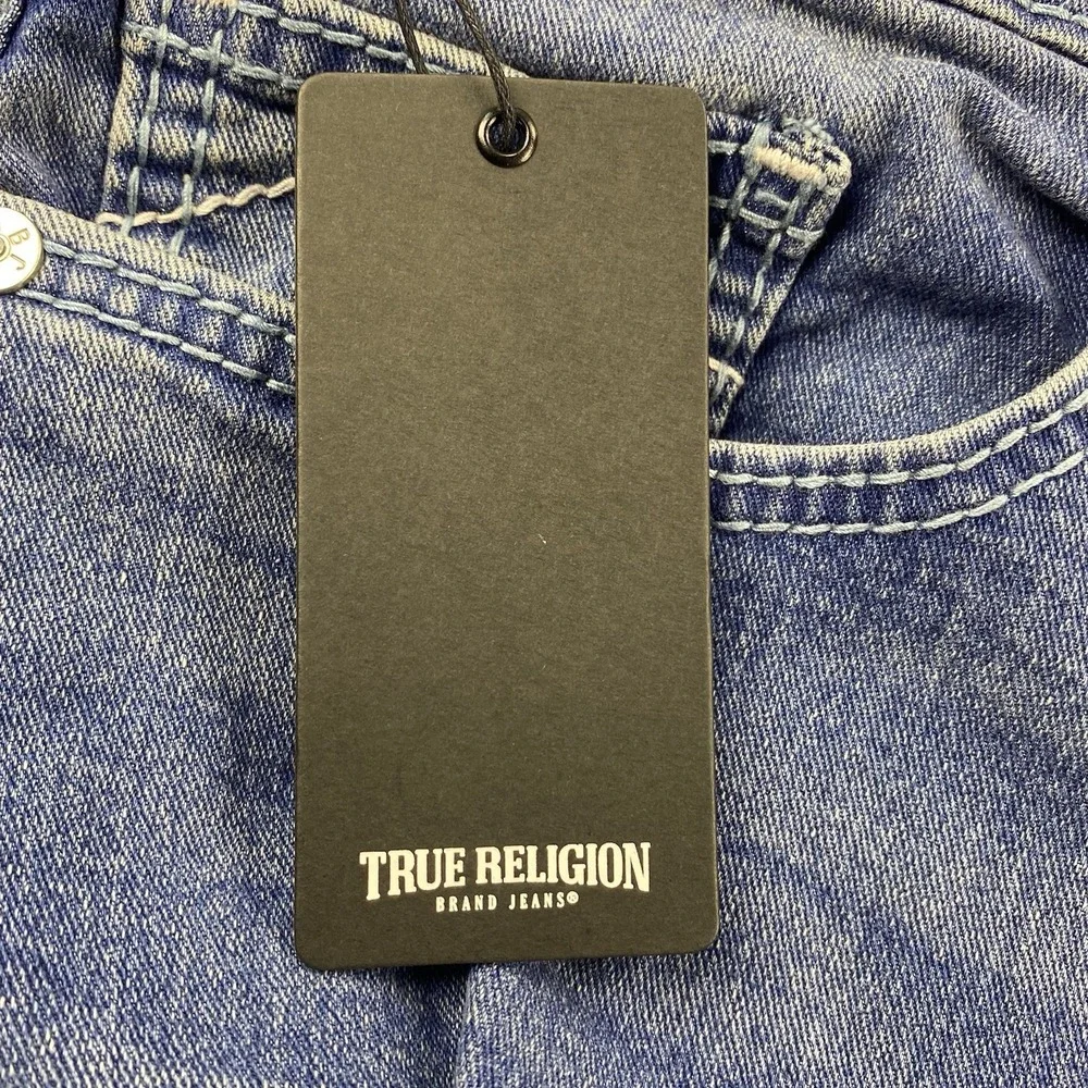 True Religion Geno Big T NF Slim Jeans Medium Neptune Wash Size 40 NWT $204